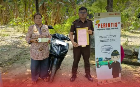 Seksi PAPBB melalui program Perintis Kembalikan Barang Bukti Perkara Lalu Lintas