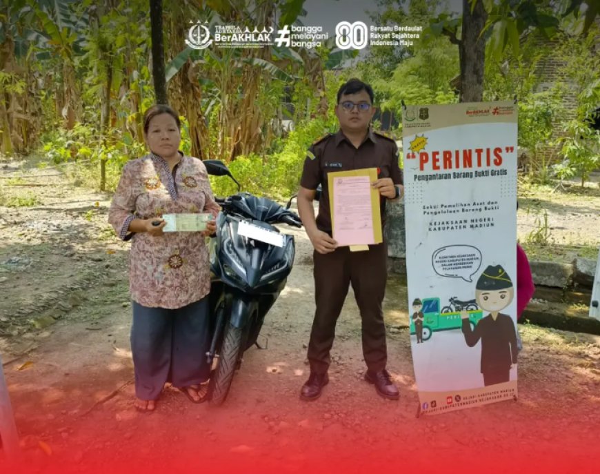 Seksi PAPBB melalui program Perintis Kembalikan Barang Bukti Perkara Lalu Lintas