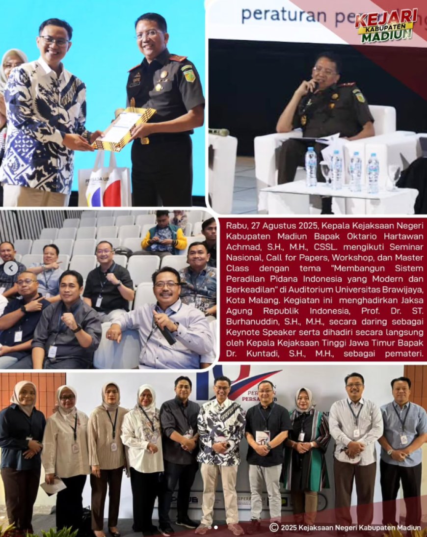 Seminar Nasional, Call for Papers, Workshop, dan Master Class dengan tema “Membangun Sistem Peradilan Pidana Indonesia yang Modern dan Berkeadilan