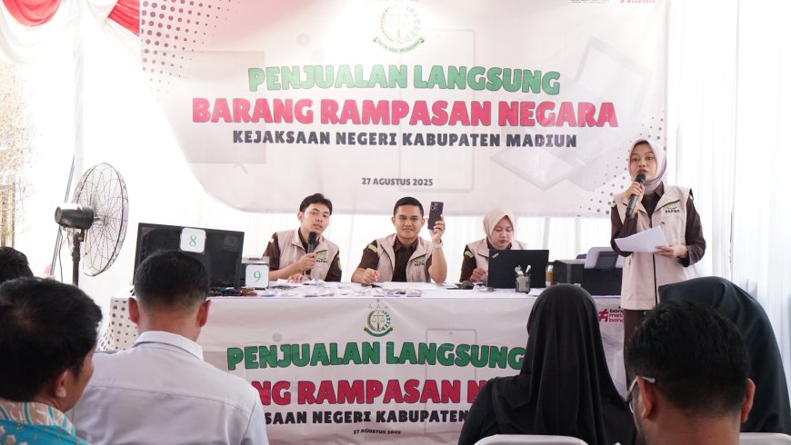 Penjualan Langsung terhadap 31 Barang Rampasan Negara yang telah berkekuatan hukum tetap (inkracht)