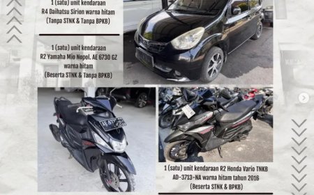 Ikuti Lelang Barang Rampasan Negara! Kejaksaan Negeri Kabupaten Madiun