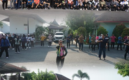 Senam Sehat Kejaksaan Negeri Kabupaten Madiun