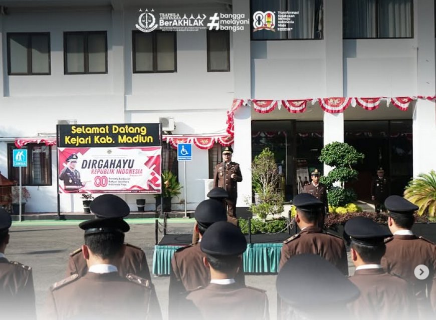Upacara peringatan Hari Lahir Kejaksaan Republik Indonesia ke-80