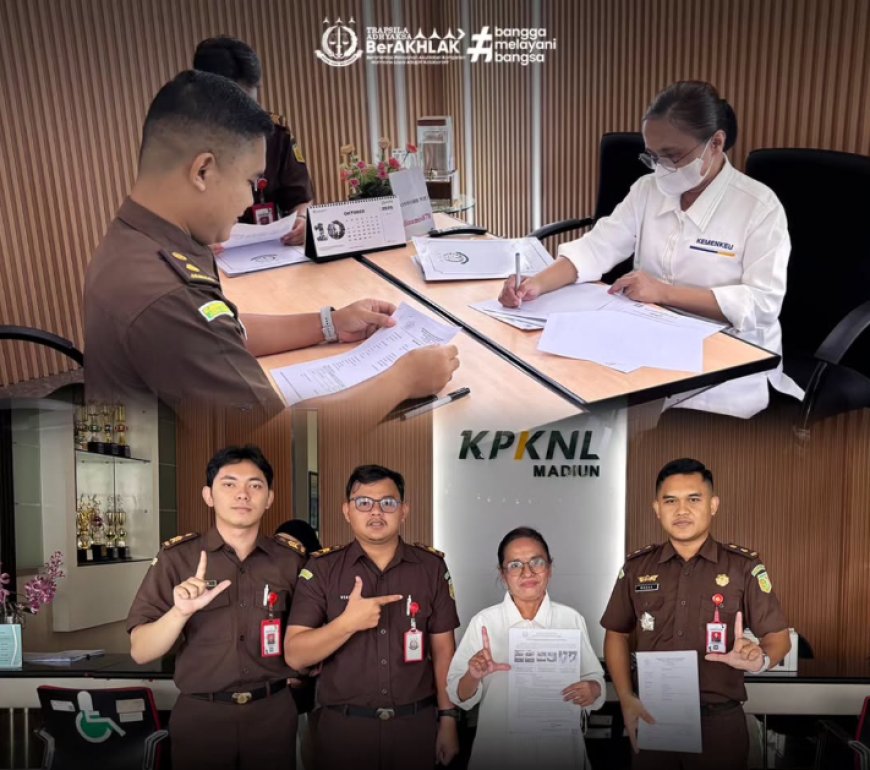 Penutupan Lelang Eksekusi Barang Rampasan Negara Kejaksaan Negeri Kabupaten Madiun