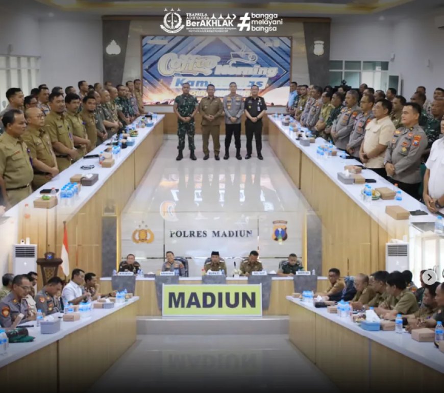 Coffe Morning Kamtibmas Sinergi Forkopimda Kabupaten Madiun
