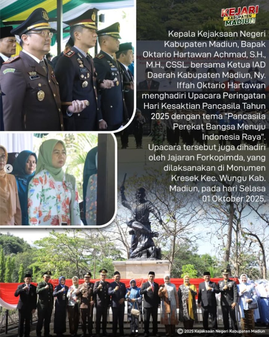 Upacara Peringatan Hari Kesaktian Pancasila Tahun 2025 dengan tema “Pancasila Perekat Bangsa Menuju Indonesia Raya”