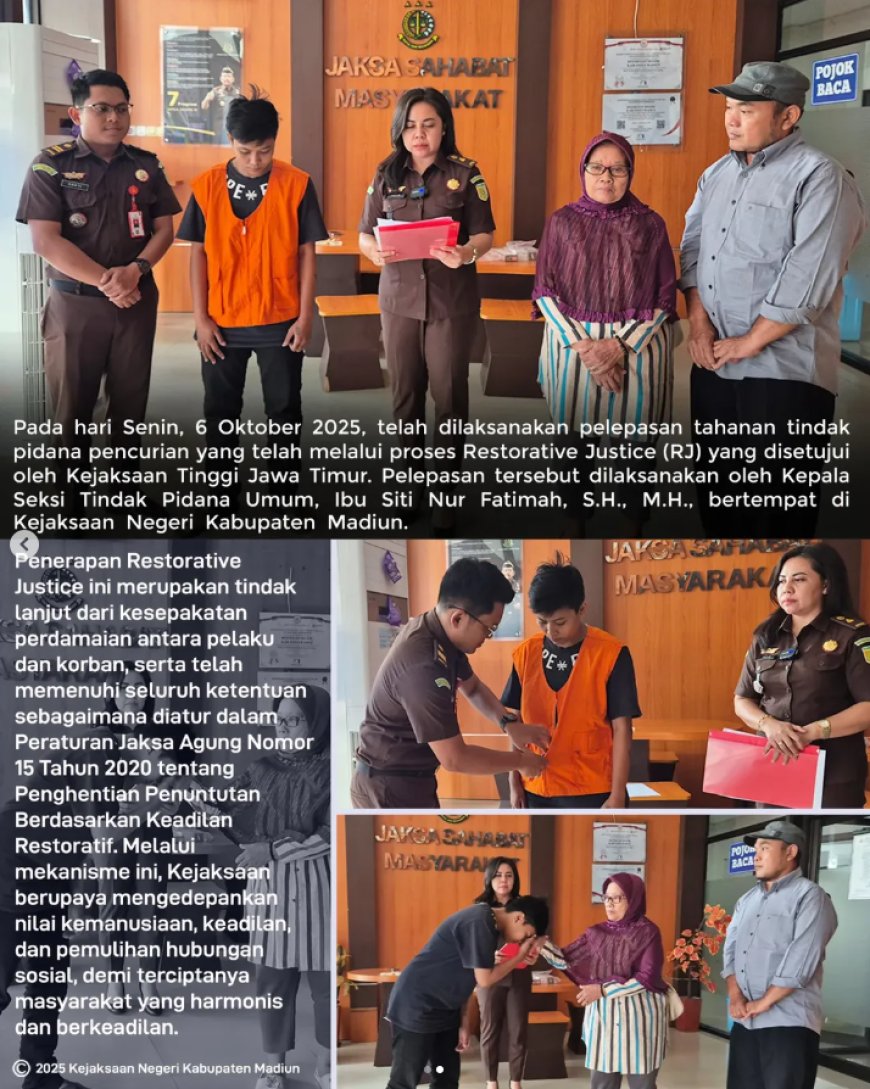 Restorative Justice (RJ)  Kejaksaan Negeri Kabupaten Madiun