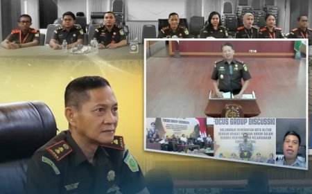 Kepala Kejaksaan Negeri Kabupaten Madiun, Bapak Achmad Hariyanto Mayangkoro, S.H., bersama Kepala Seksi Tindak Pidana Umum, Kasubsi, dan Calon Jaksa, turut serta dalam kegiatan Focus Group Discussion (FGD) bertema “Kolaborasi Pemerintah Kota Blitar dengan Aparat Penegak Hukum dalam Rangka Menyongsong Pelaksanaan KUHP Nasional”.  Kegiatan ini menghadirkan Bapak Dr. Kuntadi, Kepala Kejaksaan Tinggi Jawa Timur, sebagai keynote speaker, dan dilaksanakan secara daring pada Rabu, 12 November 2025.