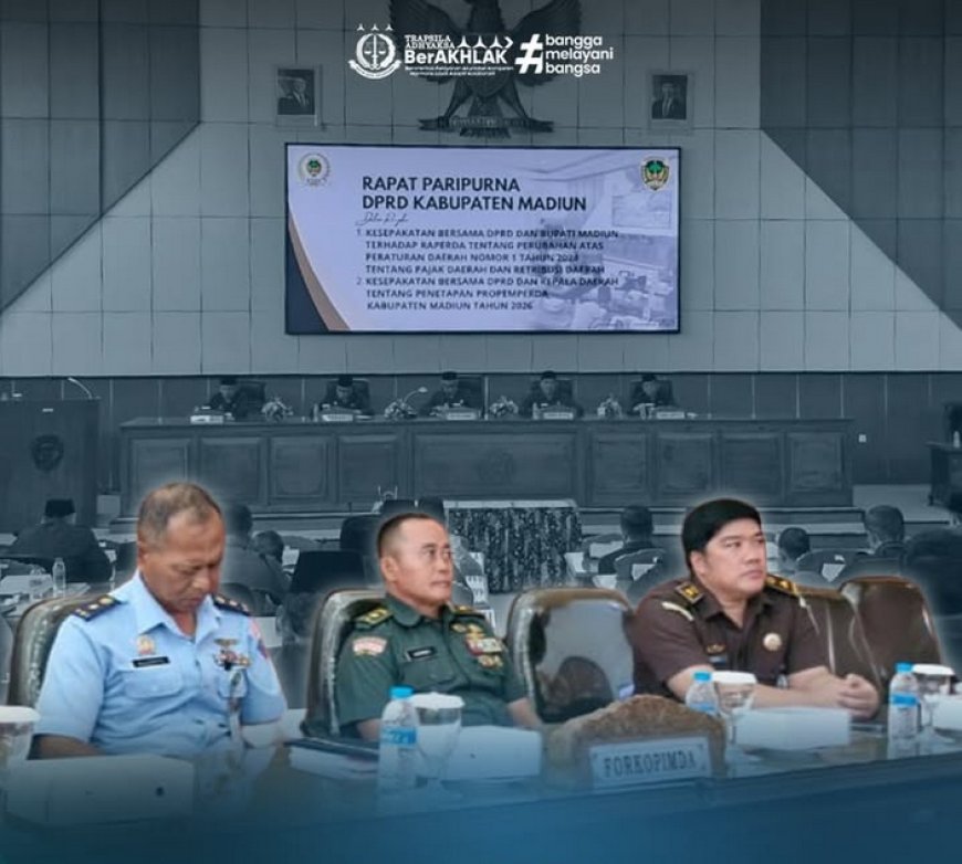 Rapat Paripurna dalam rangka Kesepakatan Bersama DPRD dan Bupati Madiun