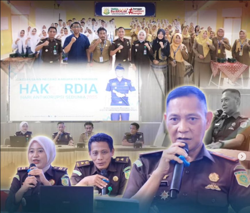 Penyuluhan Hukum di SMAN 2 Mejayan dalam rangka memperingati Hari Anti Korupsi Sedunia (HAKORDIA) Tahun 2025