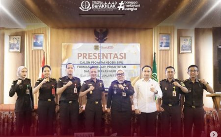 Presentasi Calon Pegawai Negeri Sipil Formasi Penelaah Penuntutan dan Penegakan Hukum (Calon Jaksa Ahli Pertama)