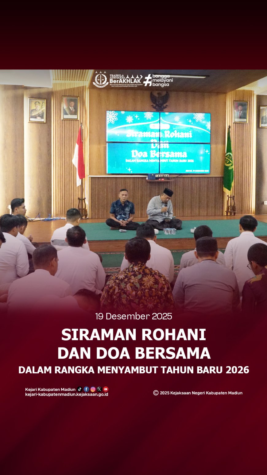 Siraman Rohani dan Doa Bersama Kejaksaan Negeri Kabupaten Madiun