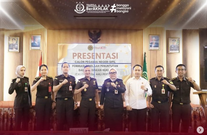 Presentasi Calon Pegawai Negeri Sipil Formasi Penelaah Penuntutan dan Penegakan Hukum (Calon Jaksa Ahli Pertama)