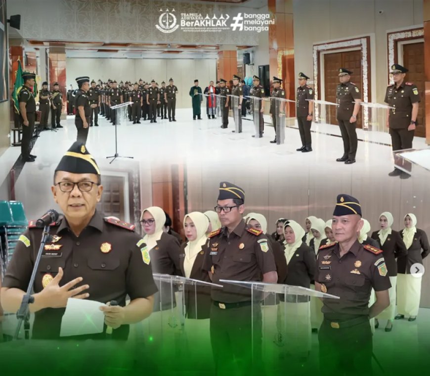 Upacara Pelantikan dan Pengambilan Sumpah Jabatan Pejabat Eselon III di wilayah hukum Kejaksaan Tinggi Jawa Timur