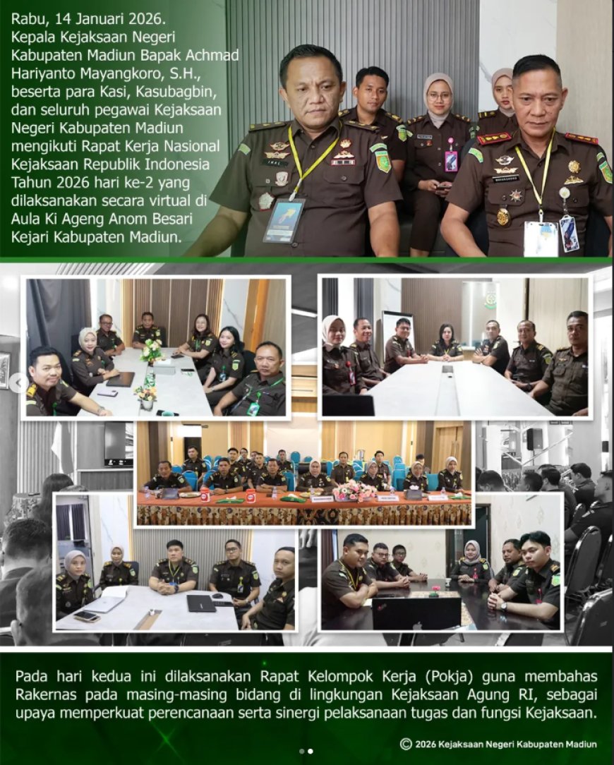 Rapat Kerja Nasional Kejaksaan Republik Indonesia Tahun 2026 Hari Ke-2