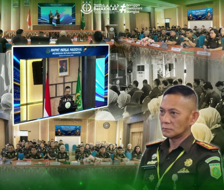 Penutupan Rapat Kerja Nasional (Rakernas) Kejaksaan Republik Indonesia Tahun 2026 yang dilaksanakan secara virtual