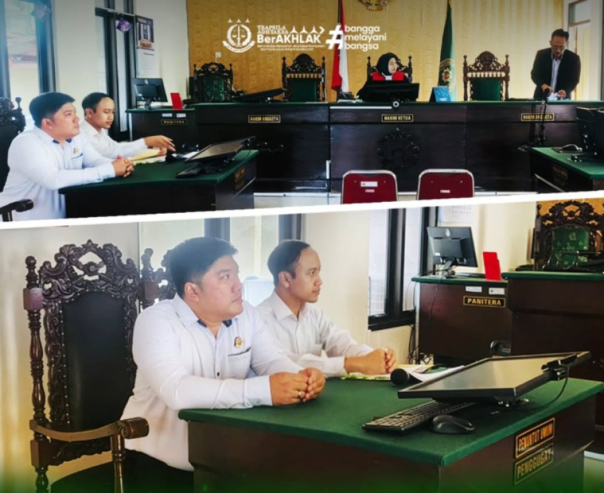 Bidang Perdata dan Tata Usaha Negara Kejaksaan Negeri Kabupaten Madiun melaksanakan sidang perkara perdata