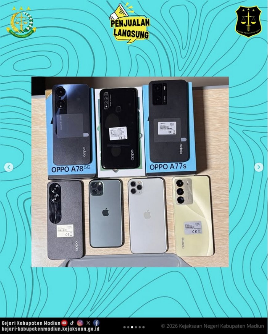 PENGUMUMAN PENJUALAN LANGSUNG BARANG RAMPASAN NEGARA