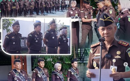 Upacara Pencanangan Wilayah Birokrasi Bersih dan Melayani (WBBM) yang dipimpin oleh Kepala Kejaksaan Negeri Kabupaten Madiun