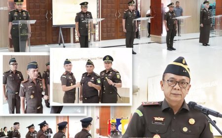 Pelantikan dan Pengambilan Sumpah Jabatan Pejabat Eselon III di lingkungan Kejaksaan Tinggi Jawa Timur