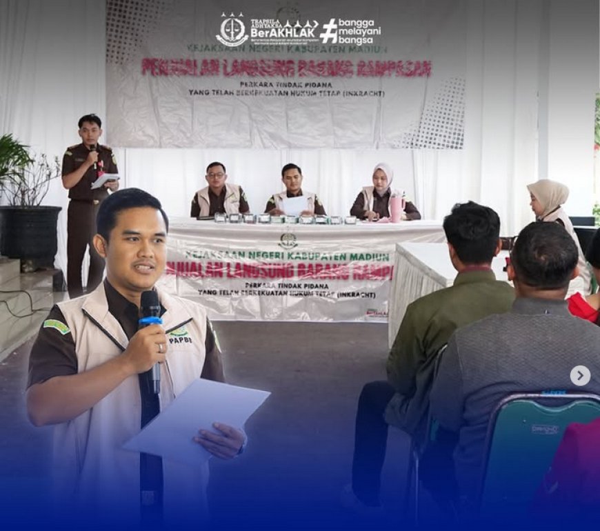 Penjualan Langsung Barang Rampasan Negara Kejaksaan Negeri Kabupaten Madiun