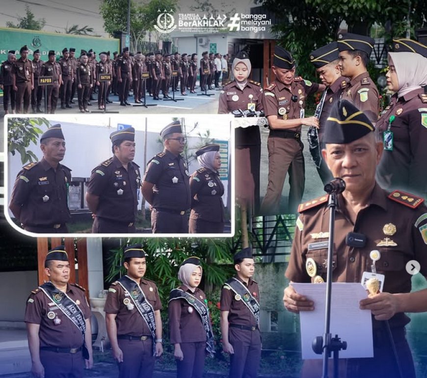 Upacara Pencanangan Wilayah Birokrasi Bersih dan Melayani (WBBM) yang dipimpin oleh Kepala Kejaksaan Negeri Kabupaten Madiun