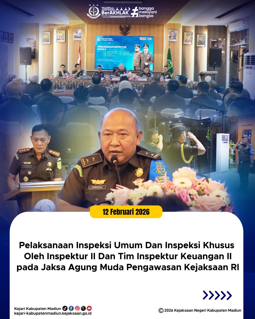 Pelaksanaan Inspeksi Umum Dan Inspeksi Khusus  Oleh Inspektur II Dan Tim Inspektur Keuangan II  pada Jaksa Agung Muda Pengawasan Kejaksaan RI