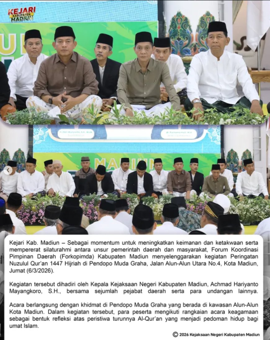 Peringatan Nuzulul Qur’an 1447 H Kabupaten Madiun