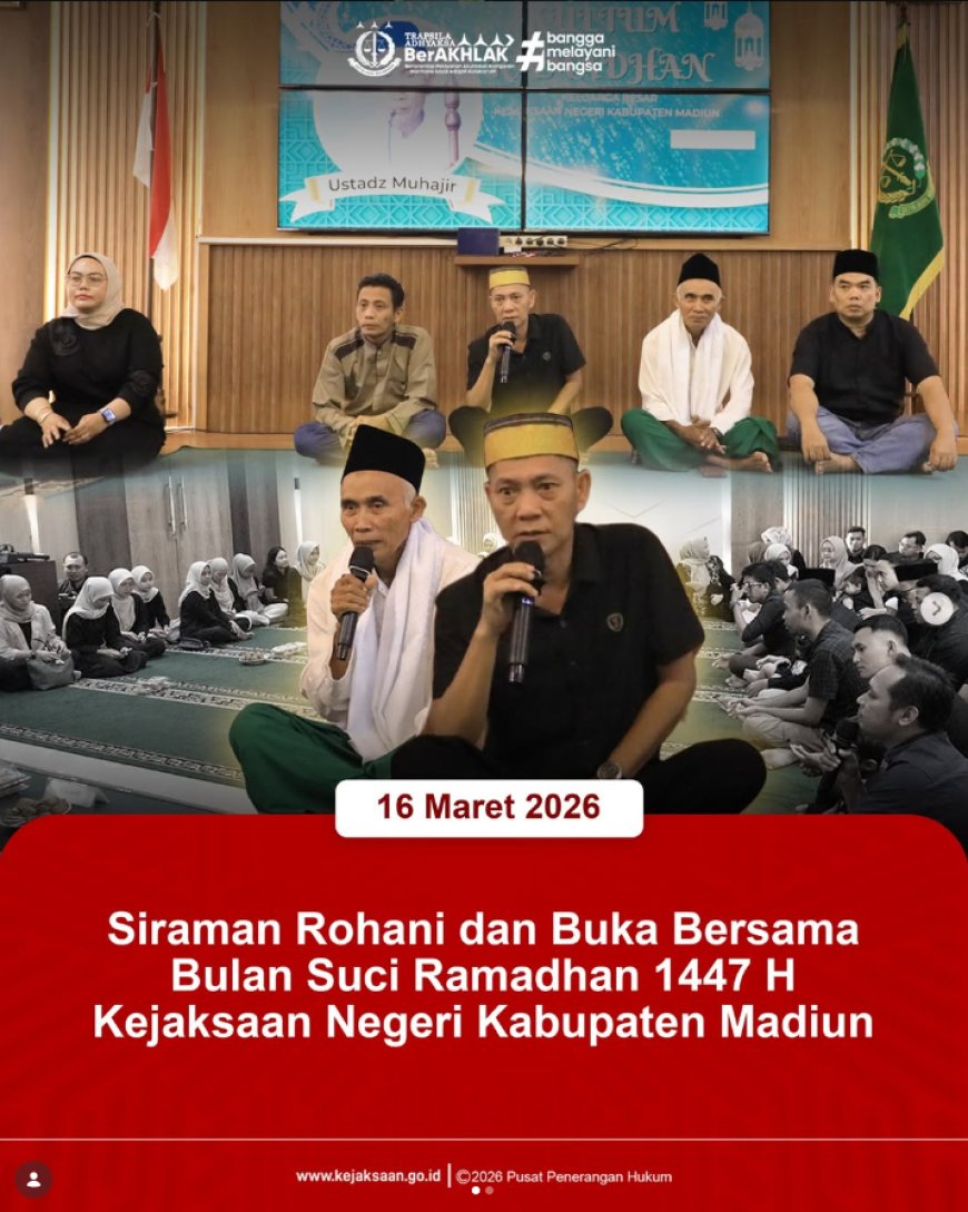 Siraman Rohani dan Buka Bersama Kejaksaan Negeri Kabupaten Madiun