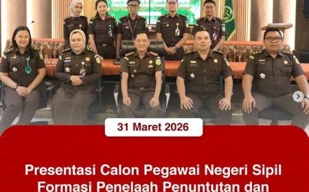 Presentasi Calon Pegawai Negeri Sipil Formasi Penelaah Penuntutan dan Penegakan Hukum (Calon Jaksa Ahli Pertama)