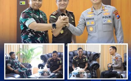 Kajari Menerima Kunjungan Dari Dandim 0803/Madiun dan apolres Madiun