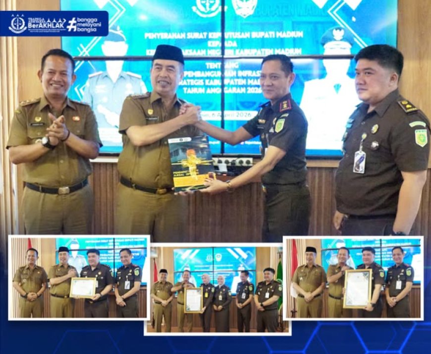 Kejaksaan Negeri Kabupaten Madiun Menerima Penghargaan dari Pemerintah Kabupaten Madiun