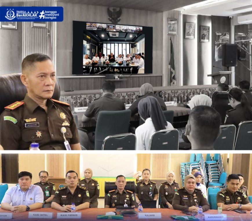 Pengarahan oleh Jaksa Agung Muda Intelijen yang dilaksanakan secara virtual