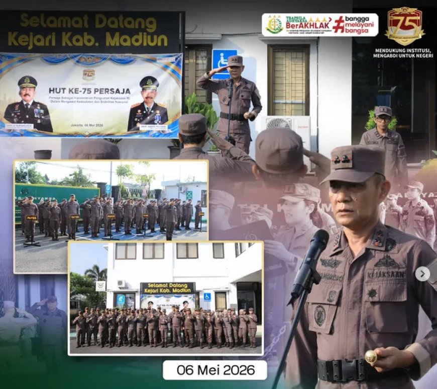 Upacara Peringatan Hari Ulang Tahun Persatuan Jaksa Indonesia (PERSAJA) ke-75