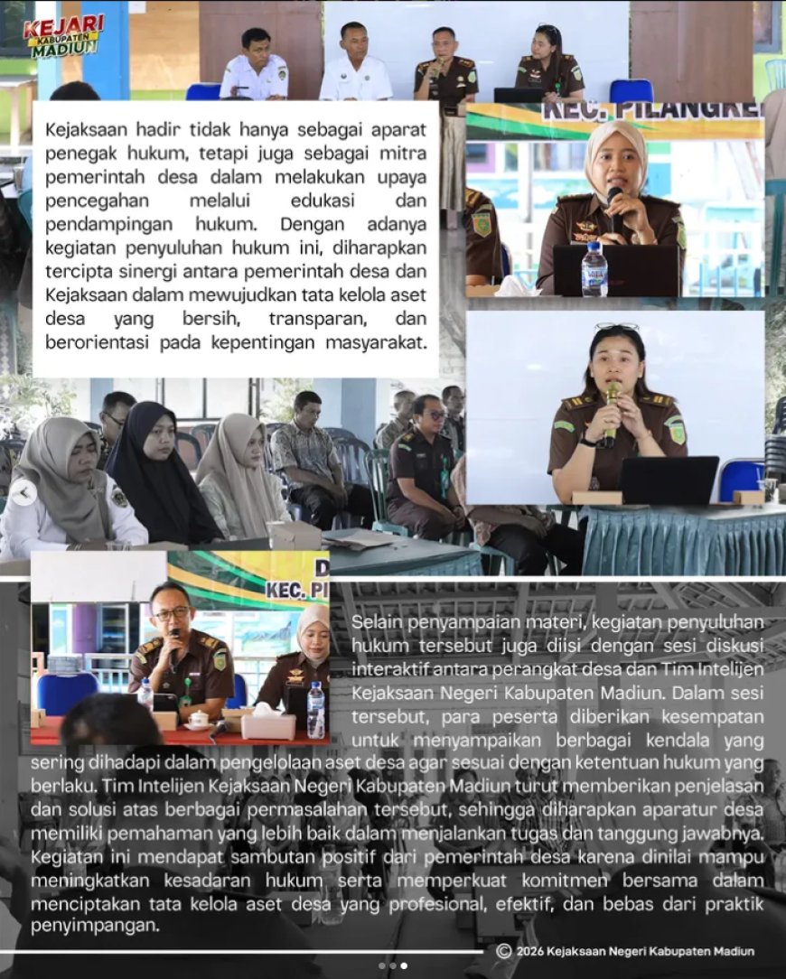 Penyuluhan Hukum tentang Tata Kelola Aset Desa pada tahun 2026