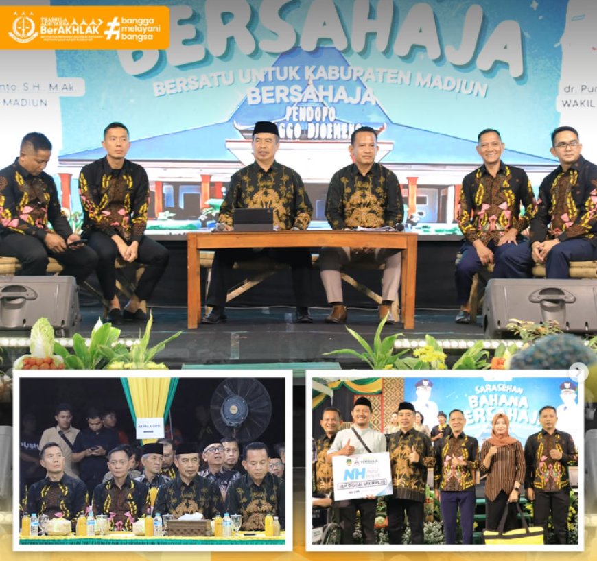 Kepala Kejaksaan Negeri Kabupaten Madiun turut berpartisipasi dalam kegiatan Bakti Harmoni Madiun Bersih, Sehat, dan Sejahtera (Bahana Bersahaja) Tahun 2026