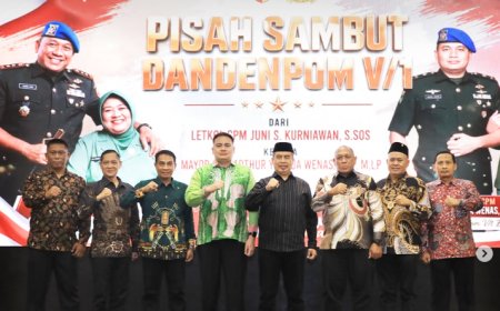Kepala Kejaksaan Negeri Kabupaten Madiun menghadiri kegiatan Pisah Sambut Komandan Detasemen Polisi Militer V/1 Madiun