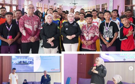 Penyuluhan Hukum Jaksa Masuk Sekolah (JMS) Kejaksaan Negeri Kabupaten Madiun dalam rangka Masa Pengenalan Lingkungan Sekolah (MPLS) di SMK Negeri 1 Geger