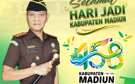 Kejaksaan Negeri Kabupaten Madiun mengucapkan Selamat Hari Jadi Kabupaten Madiun Ke-458