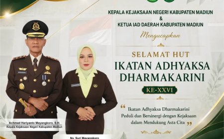 Selamat Hari Ulang Tahun Ikatan Adhyaksa Dharmakarini Ke-XXVI