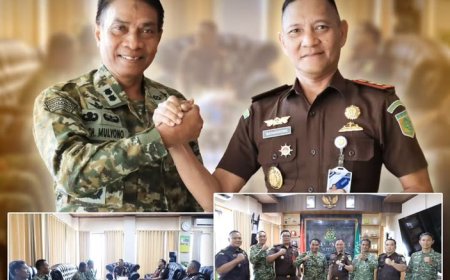kunjungan silaturahmi Kepala Oditurat Militer (Kaotmil) III-12 Madiun