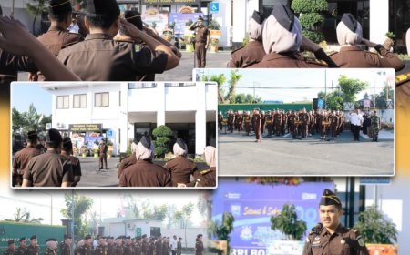 Apel Pagi Pegawai Kejaksaan Negeri Kabupaten Madiun