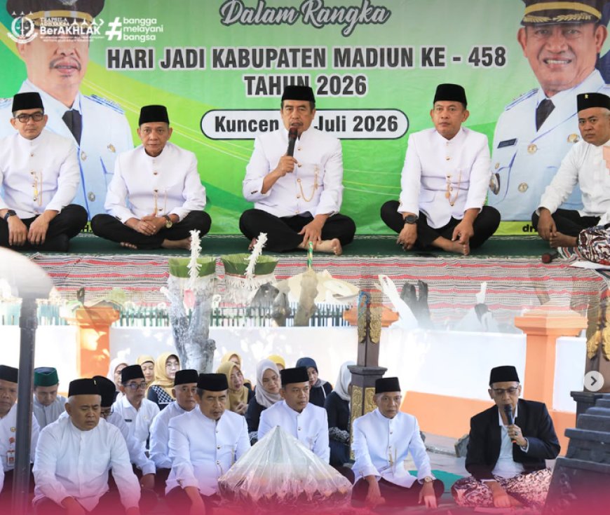 Ziarah Makam Bupati Madiun Terdahulu Dalam Rangka Hari Jadi Kabupaten Madiun ke-458 Tahun 2026