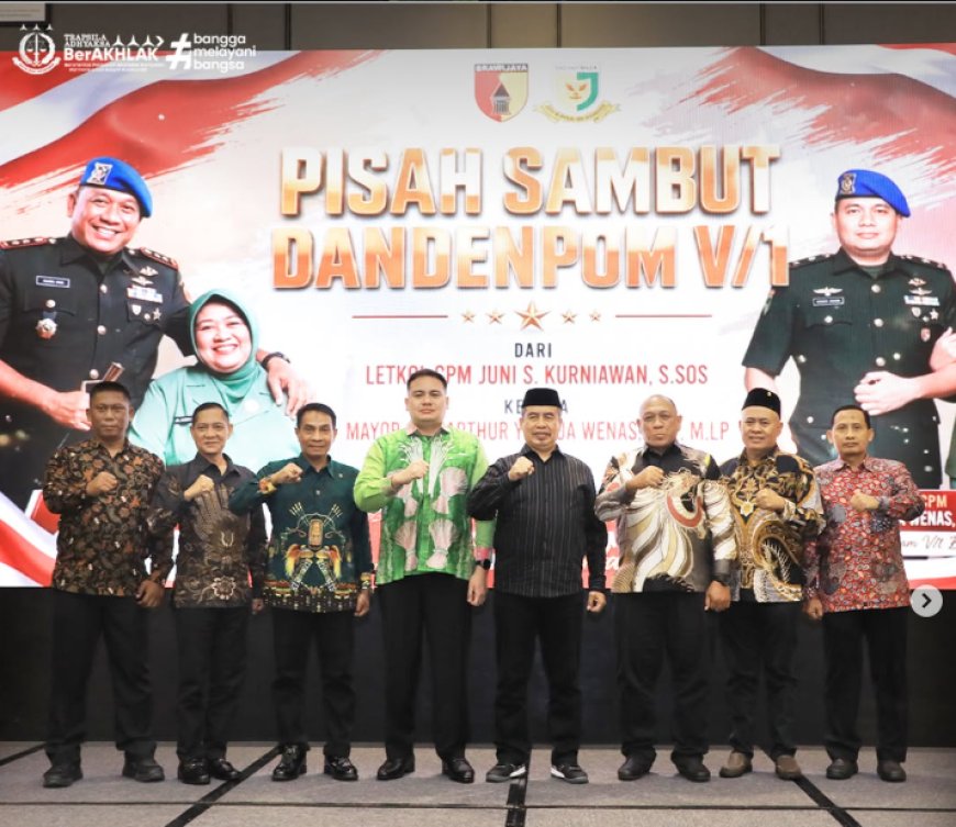 Kepala Kejaksaan Negeri Kabupaten Madiun menghadiri kegiatan Pisah Sambut Komandan Detasemen Polisi Militer V/1 Madiun