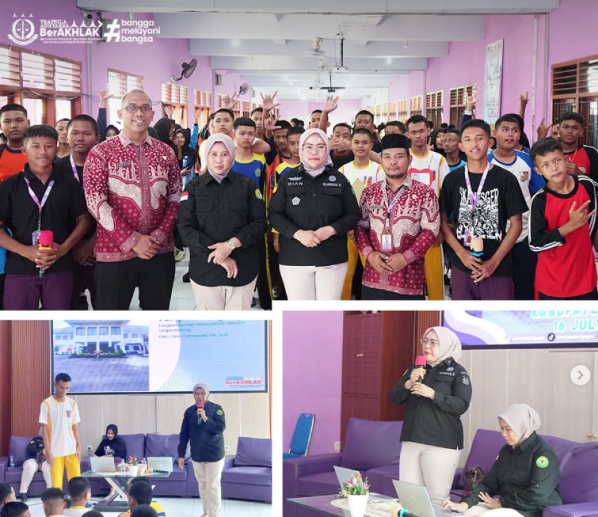 Penyuluhan Hukum Jaksa Masuk Sekolah (JMS) Kejaksaan Negeri Kabupaten Madiun dalam rangka Masa Pengenalan Lingkungan Sekolah (MPLS) di SMK Negeri 1 Geger