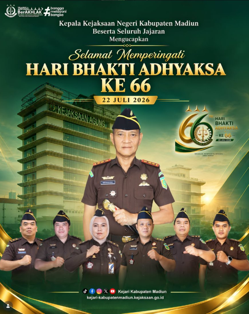 Selamat Hari Bhakti Adhyaksa (HBA) ke-66 Tahun 2026