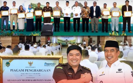 Kejaksaan Negeri Kabupaten Madiun Menerima Anugerah Pajak Kabupaten Madiun Tahun 2026