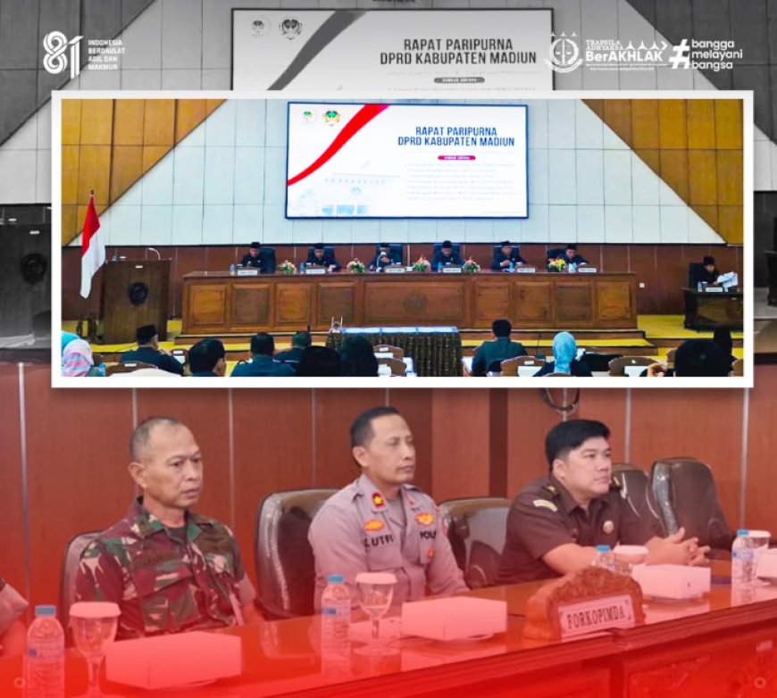 Rapat Paripurna DPRD Kabupaten Madiun tentang Program Pembentukan Peraturan Daerah