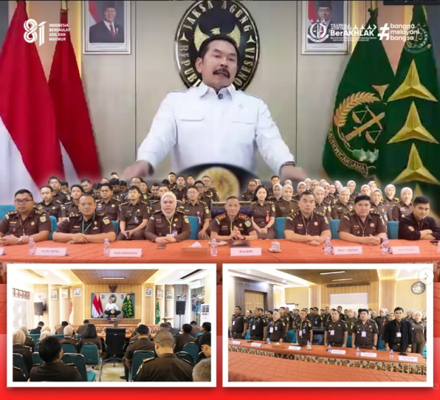 Rapat Evaluasi Capaian Kinerja Semester I Bidang dan Badan Kejaksaan RI Tahun 2026