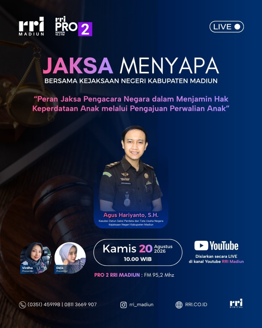 DIALOG JAKSA MENYAPA Bersama KEJAKSAAN NEGERI KABUPATEN MADIUN
